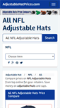 Mobile Screenshot of adjustablehatprices.com
